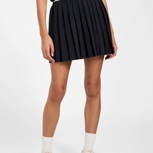 Sabina Pleated Sweater Skirt - Blue