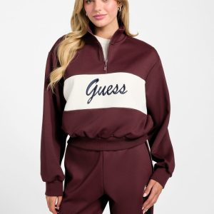 Eco Fabia Half-Zip Sweatshirt - Purple