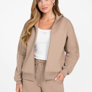 Eco Octavia Full-Zip Sweatshirt - Beige