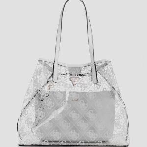 Tuana Clear Quattro G Large Tote - White