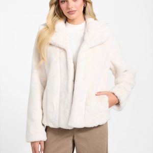 Sophy Faux-Fur Jacket - Beige