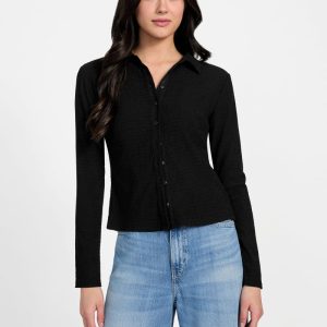 Tessa Smocked Top - Black