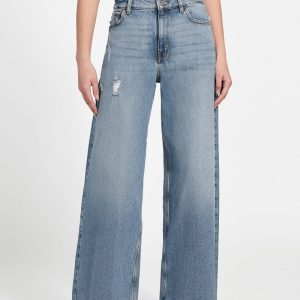 Eco Bellflower Wide-Leg Jeans - Blue