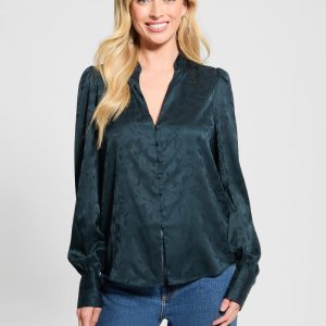 Eco Rita Jacquard Shirt - Brown