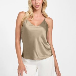 Eco Anastasia Satin Cami - Beige
