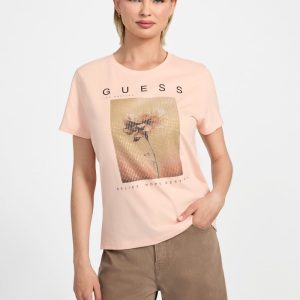 Strass Picture Tee - Pink