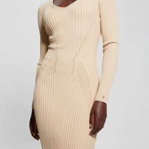 Eco Isabella Sweater Dress - Neutral