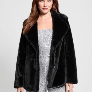 Filomena Faux-Fur Jacket - Black