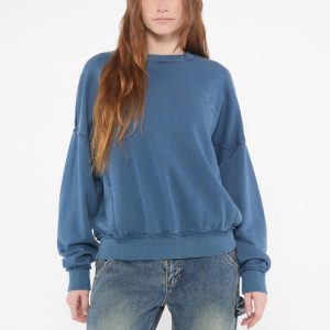 GUESS Originals Distressed Pullover - Blue