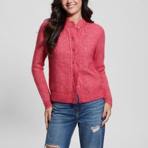 Eco Macie Crochet Cardigan - Pink