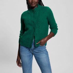 Eco Macie Crochet Cardigan - Green
