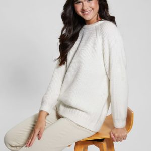 Margot Cable-Knit Sweater - White