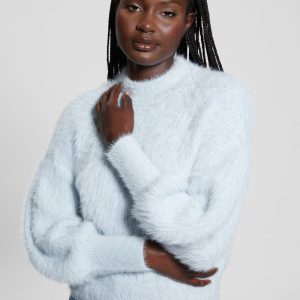 Keyla Fuzzy Sweater - Blue