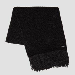 Eco Talia Chenille Scarf - Black