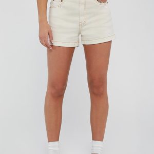 GUESS Originals Kit Classic High-Waisted Shorts - Off-white