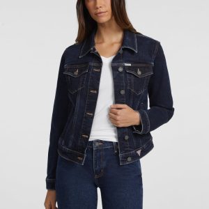 Slim Denim Trucker Jacket - Blue