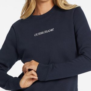 Embroidered Logo Sweatshirt - Blue