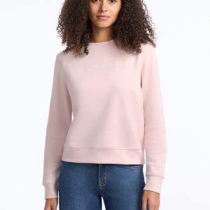 Embroidered Logo Sweatshirt - Pink