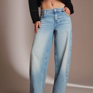 Eco Baggy Balloon Jeans - Blue