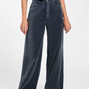 Eco Bellflower Wide-Leg Jeans - Blue