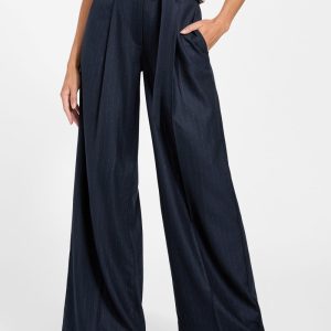 Eco Zanita Pinstripe Relaxed Pants - Bronze