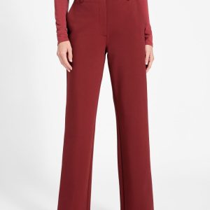 Eco Emy Straight-Leg Pants - Red