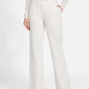 Eco Emy Straight-Leg Pants - White