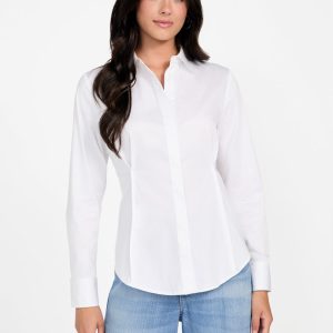 Cassidy Satin Shirt - White