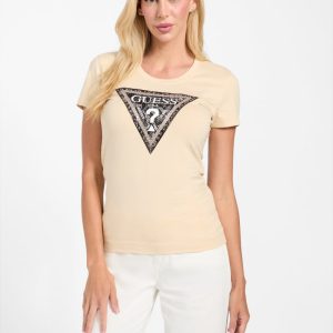 Eco Python Triangle Tee - Beige