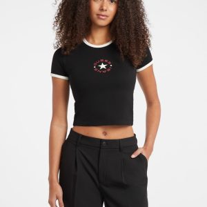 Baby Star Logo Ringer Tee - Black