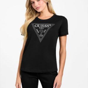 Eco Krystal Triangle Tee - Black