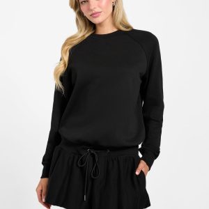 Breann Knit Bubble Dress - Black