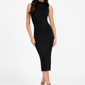 Eco Julia Cashmere-Blend Sweater Dress - Black