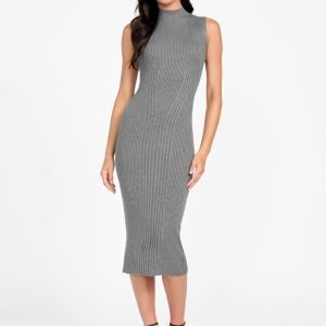 Eco Julia Cashmere-Blend Sweater Dress - Gray