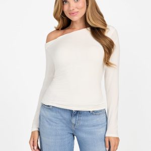 Eco Julianna Off-Shoulder Top - White