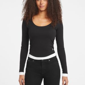 Slim Twofer Tee - Black