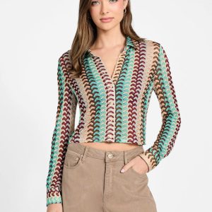Izzy Striped Knit Shirt - MultipleColors