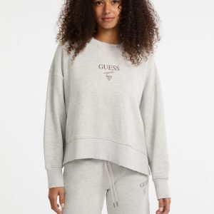 GUESS Originals Eco Distressed Baker Crewneck - Grey