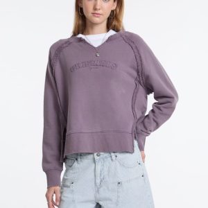 GUESS Originals Eco Vintage Notch Sweatshirt - Purple