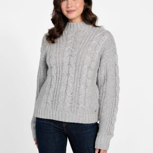 Eco Nathalie Cable-Knit Sweater - Grey