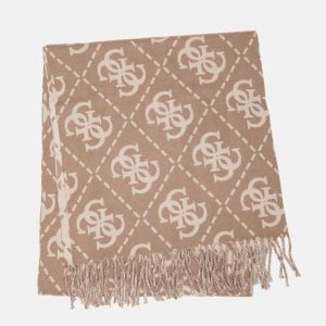 Signature Jacquard Scarf - Beige