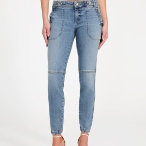 Eco Cadet Denim Joggers - Blue