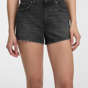 Vintage Denim Shorts - Black