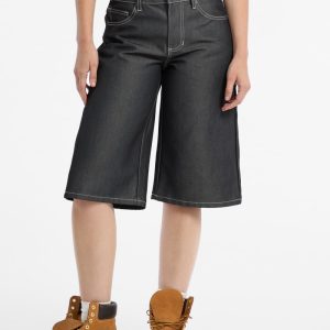 GUESS Originals Metallic Bermuda Shorts - Grey
