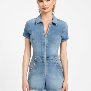 Eco Janae Romper - Blue