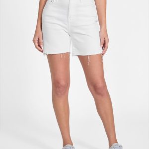 Eco 80s Pedal Denim Shorts - White