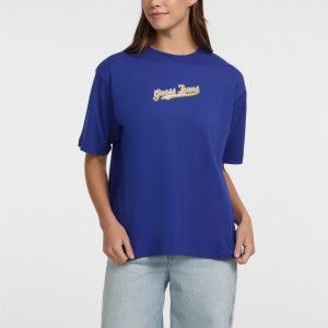 Crewneck Logo Tee - Blue