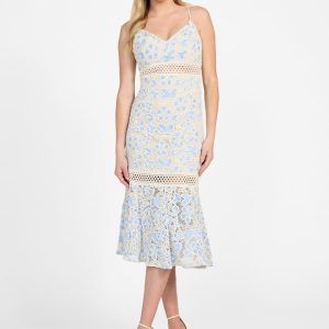 Clarise Lace Dress - Blue