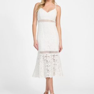 Clarise Lace Dress - White