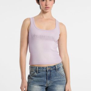 GUESS Originals Rhinestone Tank - Pink